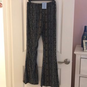 FUNKY SOFT FLARE SUGARCLOTH PANTS